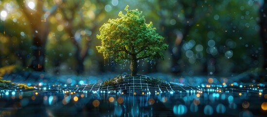 Tree of Digital Growth in a Forest Setting