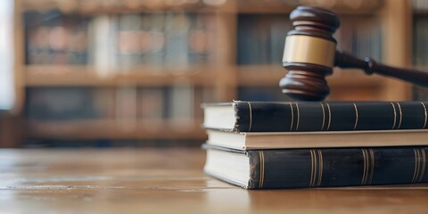 Closeup of law textbooks on study table symbolizing legal education. Concept Legal Education, Law Textbooks, Study Table Setup, Close-up Photography, Academic Concept