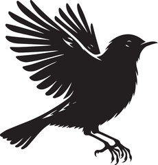 Bird logo icon Silhouette vector art illustrator