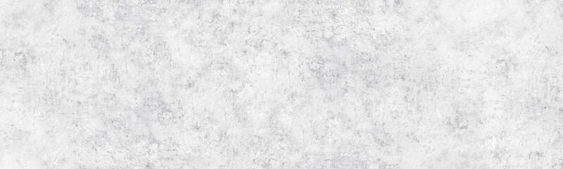 White washed fine textured concrete wall wide long texture. Whitewashed rough shabby cement surface. Light grunge panoramic banner background