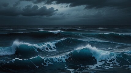 Obraz premium storm over the ocean