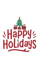 Happy Holiday (T-shirt Design Motivational Quote, Illustartion,Typography)