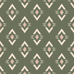 Earthy Elegance - Geometric Harmony in Seamless Patterns