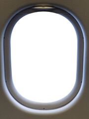 Airplane window on a domestic flight from melbourne to sydney Australia 