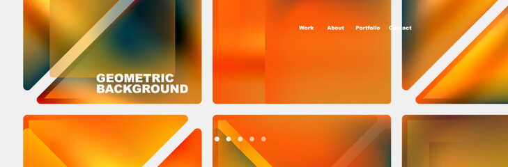 Triangle minimal web site page background design. Vector Illustration For Wallpaper, Banner, Background, Card, Book Illustration, landing page