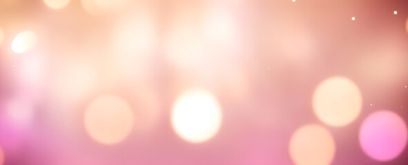 Beautiful defocused lights backdrop. Illuminated glow and blurred pattern with pink accents for celebrations, festive or party decoration.