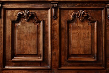 Luxury wood paneling background or texture