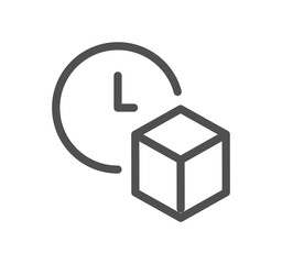 Abstract product related icon outline and linear vector.