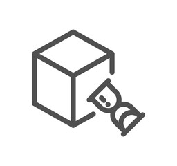 Abstract product related icon outline and linear vector.