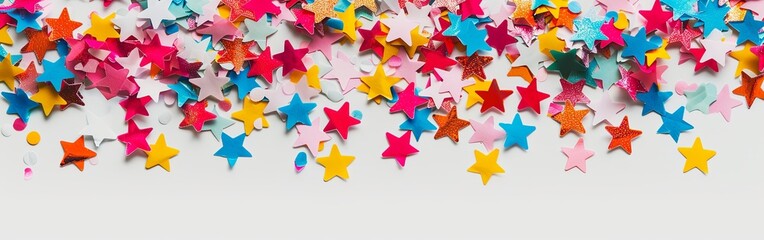 Fototapeta premium Festive Star Confetti Celebration