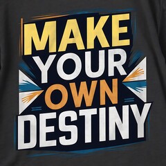 Make Your Own Destiny (T-shirt Design Motivational Quote, Illustartion,Typography)