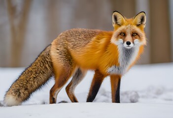 Naklejka premium red fox in the wild