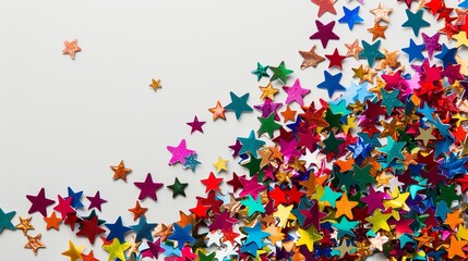 Obraz premium Festive Star Confetti Celebration