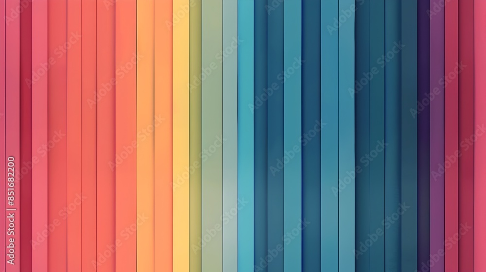 Poster vibrant geometric color palette abstract background with striped pattern design