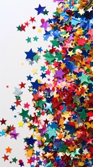 Obraz premium Festive Star Confetti Celebration