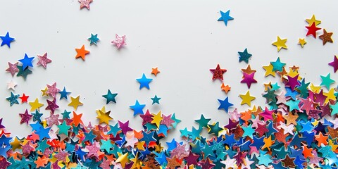 Festive Star Confetti Celebration