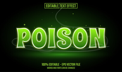 poison editable text effect