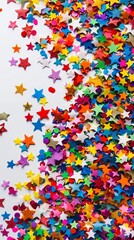 Obraz premium Festive Star Confetti Celebration