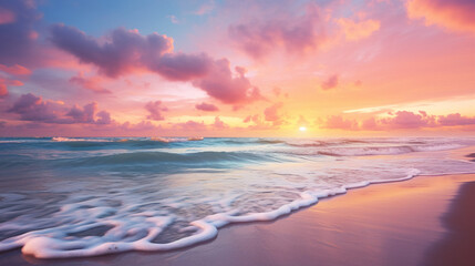 Fototapeta premium sunset on the beach
