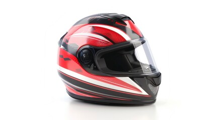 motorcycle helmet on white background