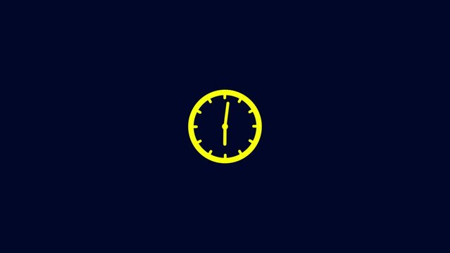 Animation of Clock with Moving Arrows.