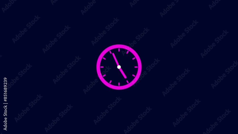 Poster timer clock icon isolated.