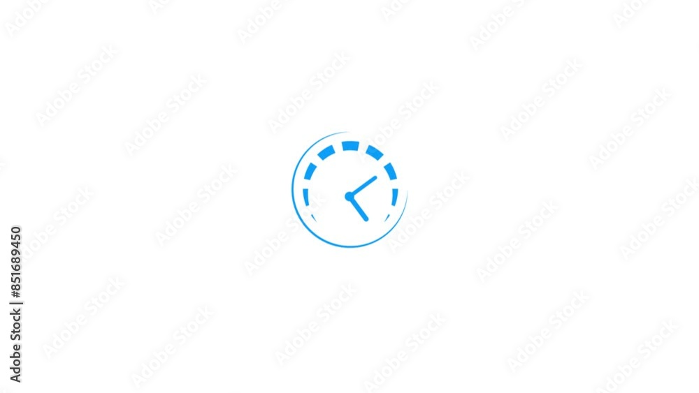 Poster timer clock icon isolated.