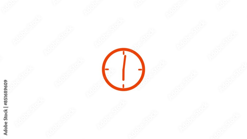 Poster animation time lapse of a clock.