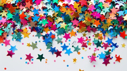 Festive Star Confetti Celebration