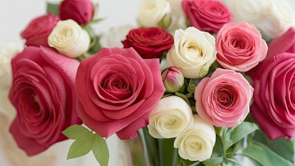 bouquet of pink roses