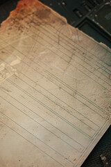 comic book background, a close up view of a blank page