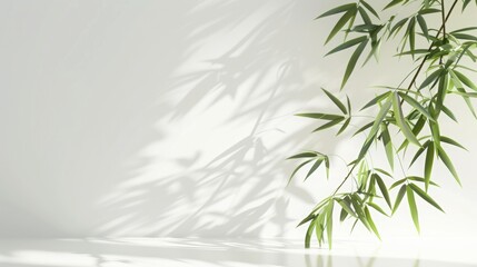 bamboo, white backround, side view