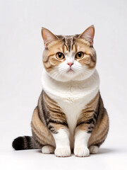 Portrait of a Curious Tabby Cat