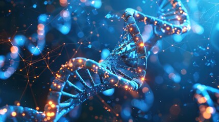 Abstract plexus DNA oragnic background