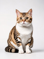 Portrait of a Curious Tabby Cat