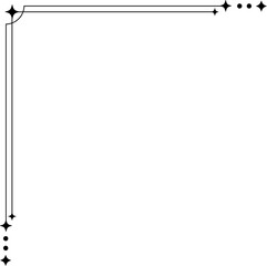 Minimalist aesthetic line frame