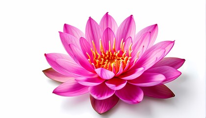 Lotus water lily pink flower, Ai Generated