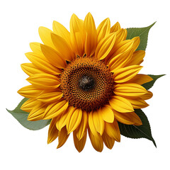 Naklejka premium Sunflower blossom PNG
