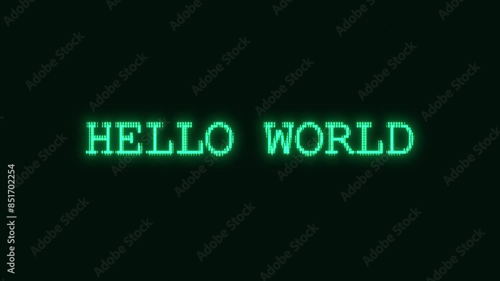 Poster retro-futuristic pixelate monitor synthwave style. retro cctv or vhs pixel wireframe. abstract digit