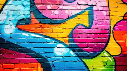 Graffiti art wall abstract background