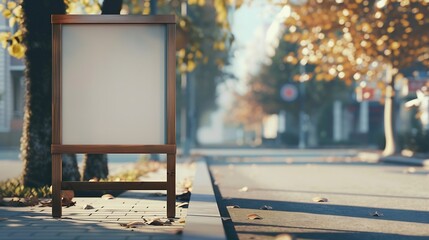 Mockup of information board guide information board : Generative AI