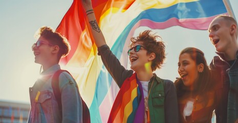 LGBTQ Youth Enjoying Pride Month in a Safe School Setting