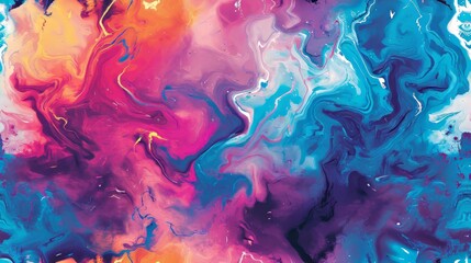 Seamless Marbled Neon Texture 