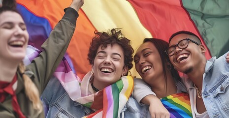 Obraz premium LGBTQ Youth Thriving in an Inclusive School Setting