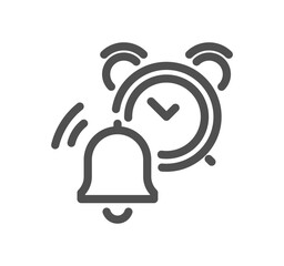 Notification related icon outline and linear vector.