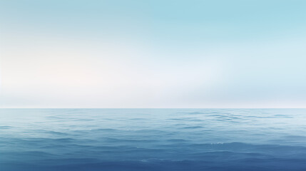 Obraz premium Blue Ocean with Gentle Waves Under Soft Sky