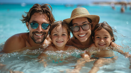 family photo from summer vacation
