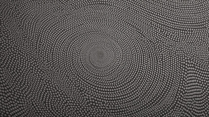 Abstract Circular Pattern Black and White Dot Texture