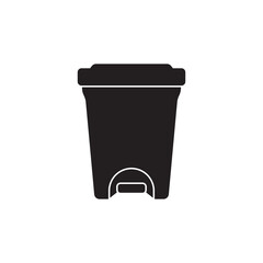 Trash can symbol icon,design vector illustration template