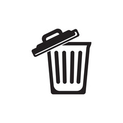 Trash can symbol icon,design vector illustration template